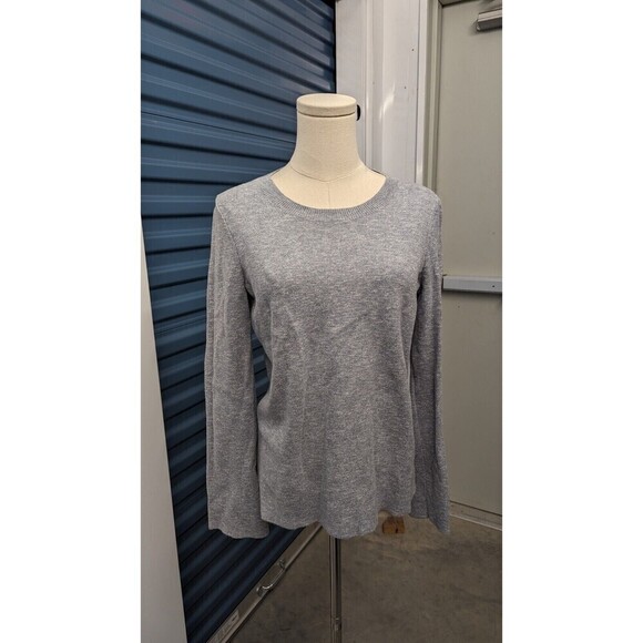 Madewell Laced Back Swingy Sleeves Cotton Round Neck Knit Pullover‎ Sweater XS - Picture 1 of 10